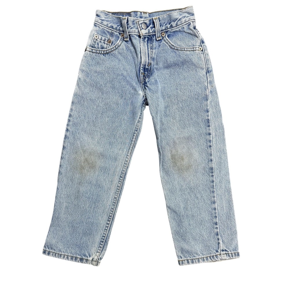 Levis 550 Jeans Kids 6 Light Wash Blue Denim Relaxed Fit Straight Leg‎ Casual